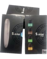 ASVAPE S.ONE pod kit retail boxes: battery pack and four-flavor pod pack