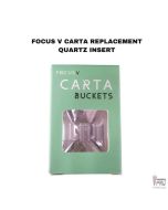 Focus V Carta quartz insert buckets in mint green retail box with window