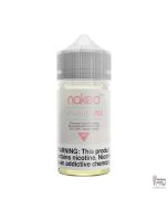 Naked 100 Hawaiian Pog e-liquid 60mL bottle, front view, clear bottle, pink tropical fruit label