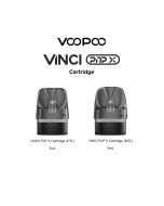 VooPoo Vinci PnP X 5mL cartridges: DTL and MTL versions side by side, black pods