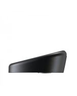 White Rhino Wave replacement mouthpiece, matte black with angled profile