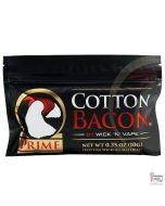 Wick 'N' Vape Cotton Bacon Prime black pouch, 0.35oz wicking cotton