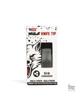 Yocan Wulf Knife Tip 510 Threaded Tip in Packaging with Wolf Graphic