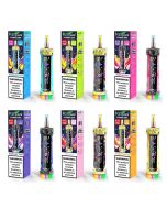 Kangvape Sommar Bar 70K e-hookah lineup with retail boxes in six flavors, front view