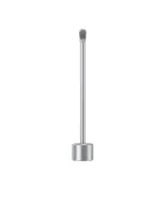 White Rhino Wave packing tool, long silver metal dabber with round handle on white background