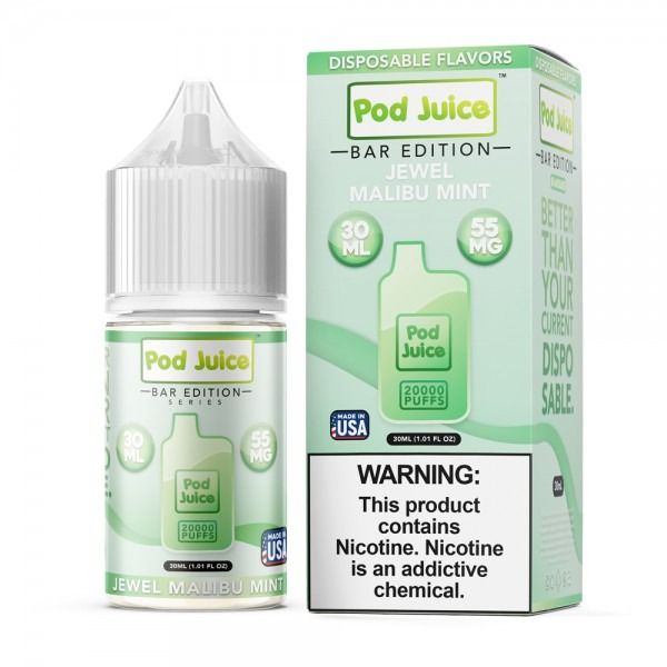 Jewel Malibu Mint - Pod Juice PJ5000 Synthetic Salt 30mL