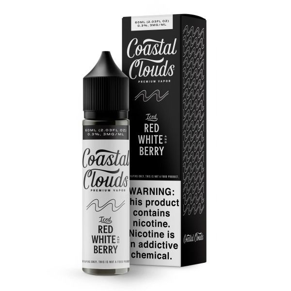 Iced Red White and Berry - Coastal Clouds Co. 60mL