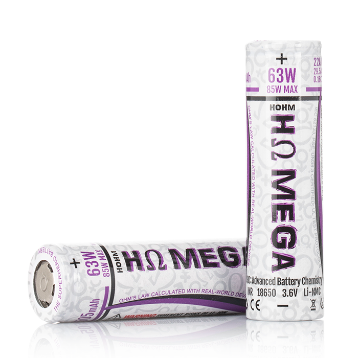 Hohm Tech MEGA 18650 2505mAh 22A Battery