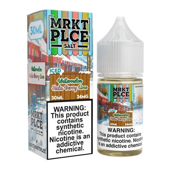 ICED Watermelon Hulaberry Lime - MRKT PLCE Salt 30mL