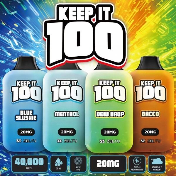 Keep It 100 40K Puffs Disposable Vape 20mg/2%