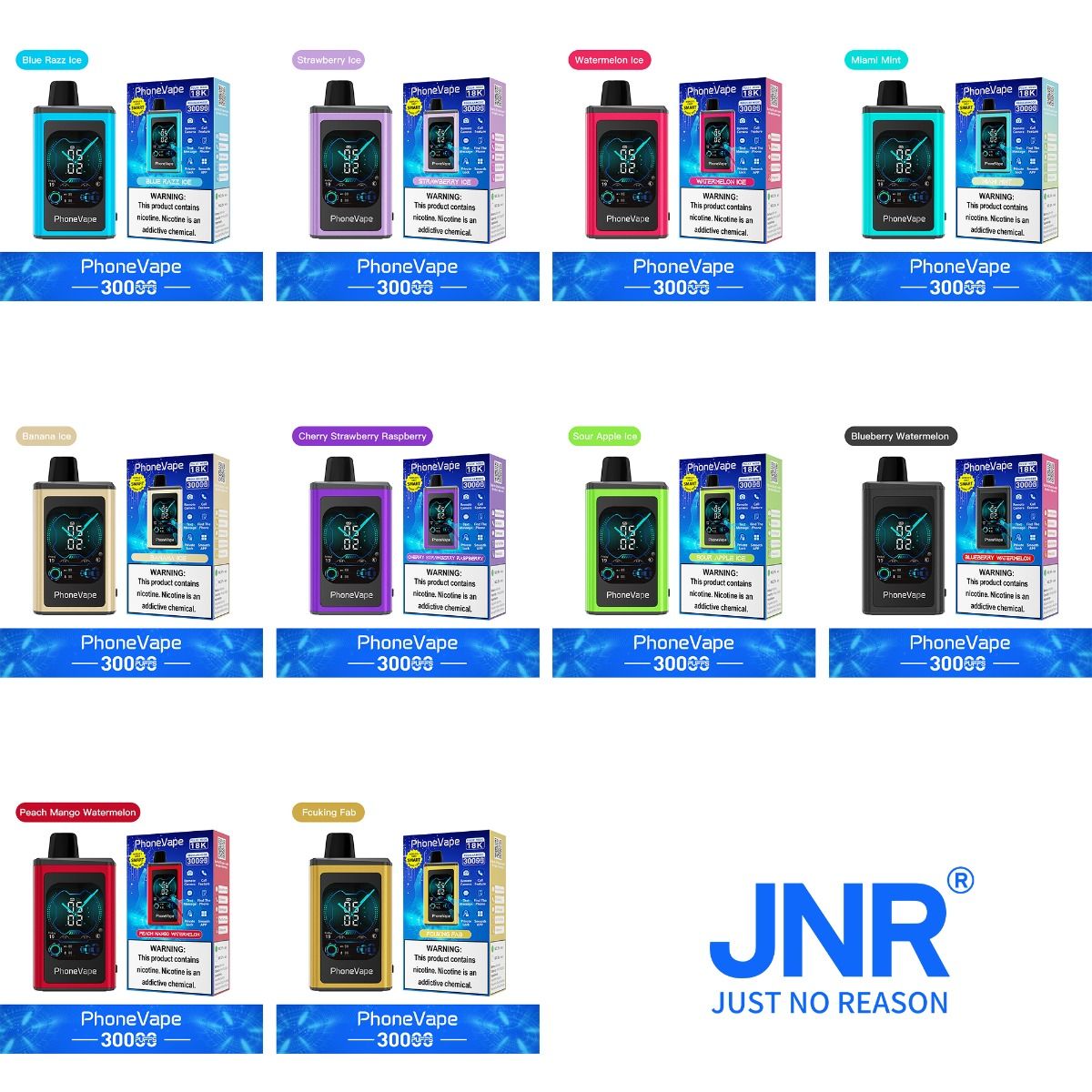 JNR PhoneVape 30K Puffs Disposable Vape 5%