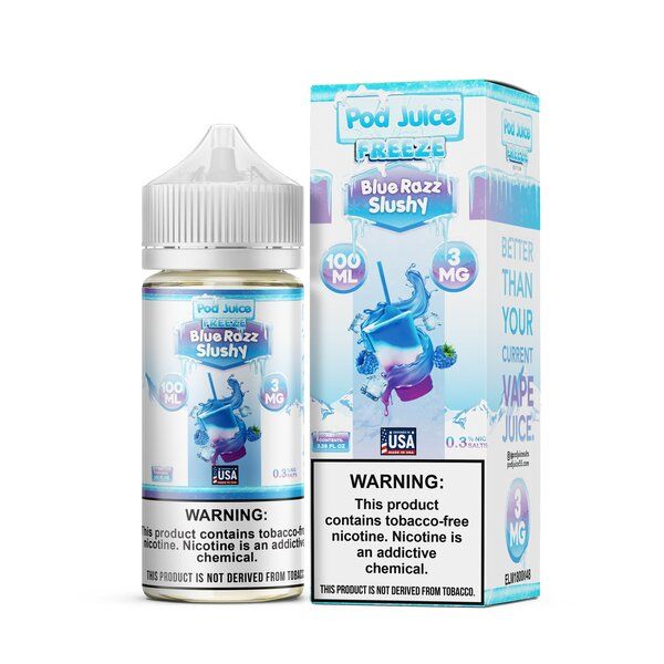 Blue Razz Slushy Freeze - POD Juice 100mL