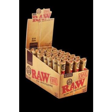 RAW Cone Rolling Papers - 1 1/4 Size
