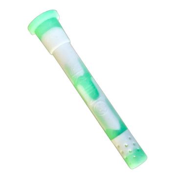 White Rhino Silicone Adjustable Glow In The Dark Downstem