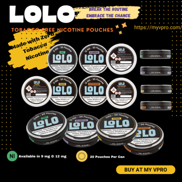 LoLo Tobacco Free Nicotine Pouches - 20 Pouches /Can
