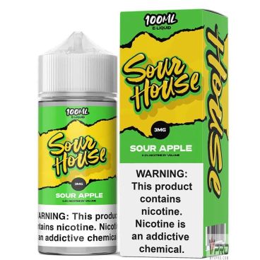 Sour Apple - Sour House E-Liquid 100mL Good Vibz