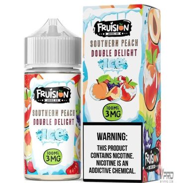 Southern Peach Double Delight Ice - Fruision Juice Co E-Liquid 100mL Fruision