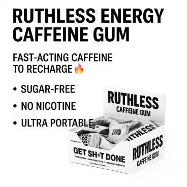 Ruthless Energy Caffeine Gum