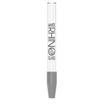 White Rhino Quartz Dab Glass Straw