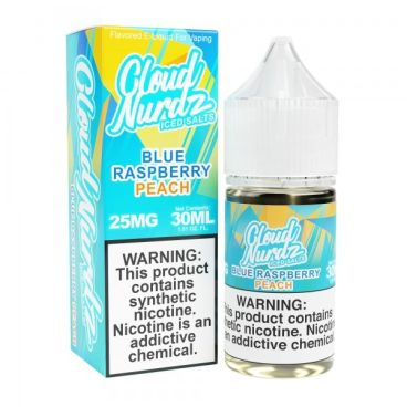 Iced Peach Blue Raspberry - Cloud Nurdz Salts 30mL