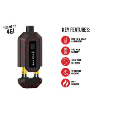Wulf Mods RECON 4G 650mAh VV Dual Cartridge Vaporizer Battery - MyVpro