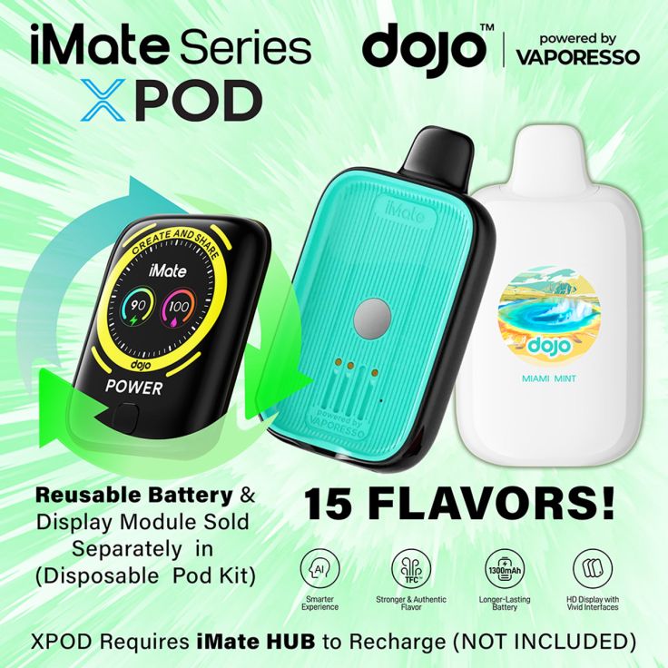 DOJO iMate X 20K Disposable Vape by Vaporesso| $15.99 MyVPro