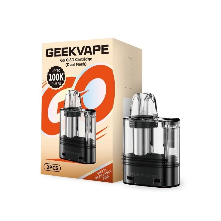 GeekVape Go 10ML Refillable Replacement Cartridge Pod - Pack of 2