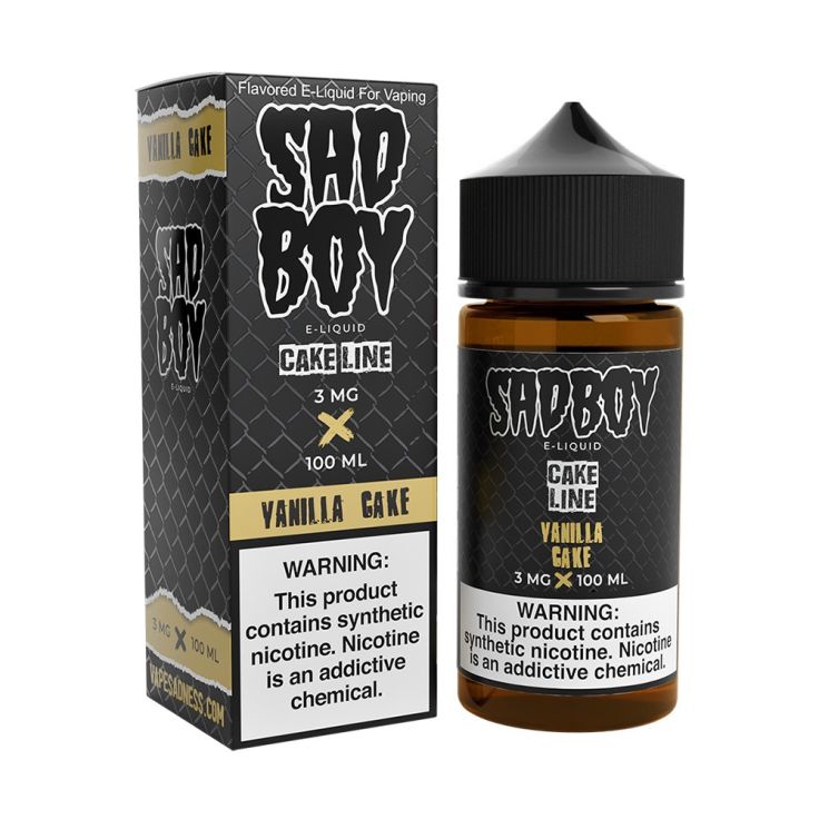 Vanilla Cake (Cake Line)- SadBoy Synthetic 100mL Sad Boy E-Liquids