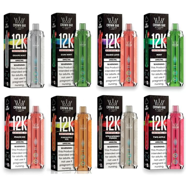 Al Fakher Crown Bar Crystal V2 12K Disposable Vape 0.5%