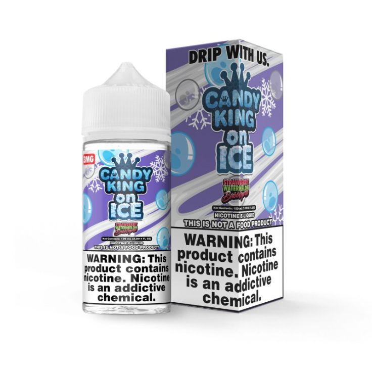 Strawberry Watermelon Bubblegum On Ice - Candy King 100mL