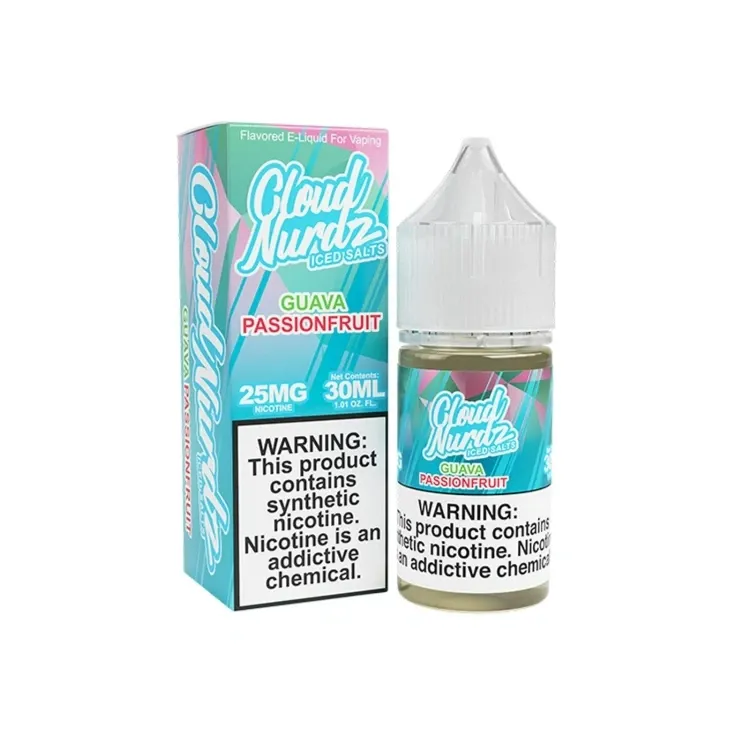 Iced Guava Passionfruit - Cloud Nurdz Salts 30mL