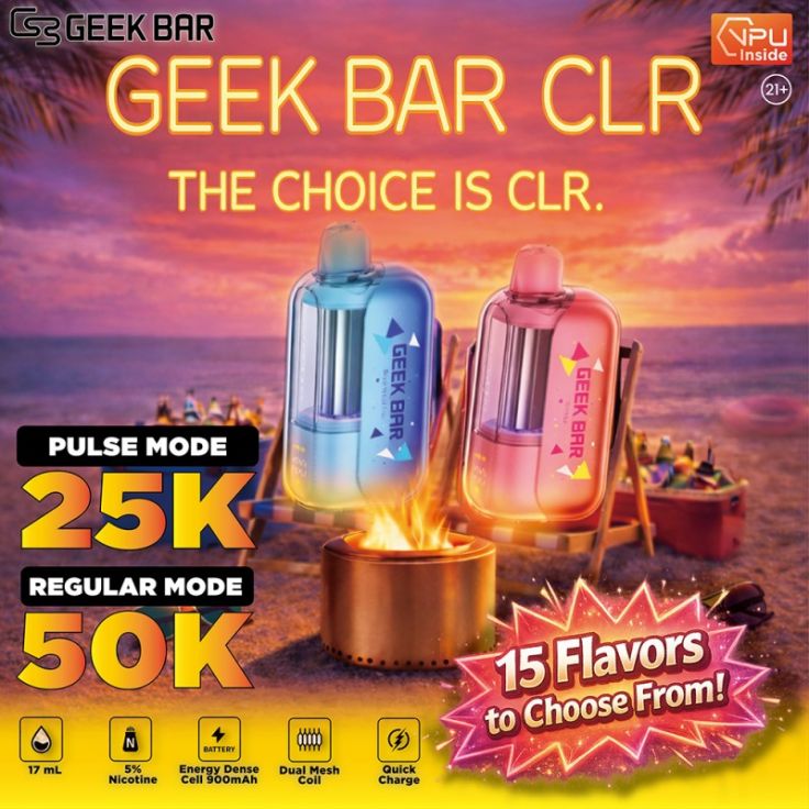 Geek Bar CLR 50K Disposable Vape 5% Nicotine