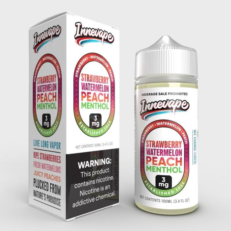 Strawberry Watermelon Peach Menthol - Innevape 100mL