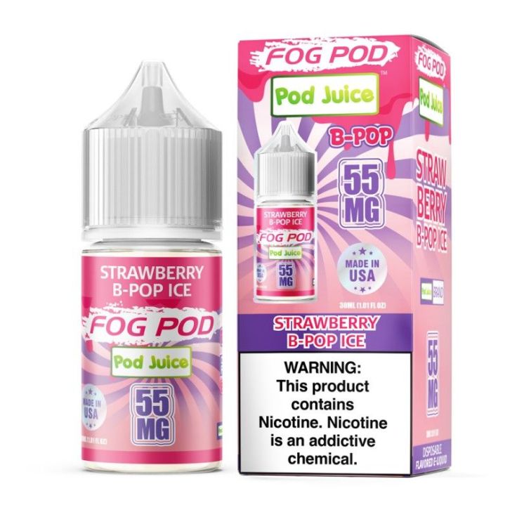 Strawberry B-Pop Ice - Fog Pod by Pod Juice Synthetic Salt 30mL
