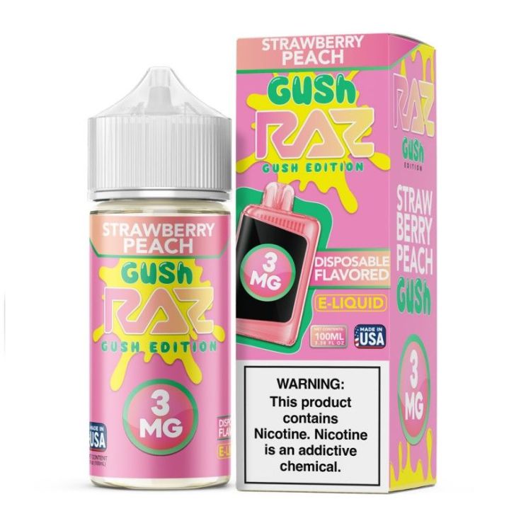 Strawberry Peach Gush - POD Juice x RAZ 100mL