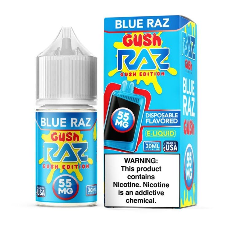 Blue Raz Gush - POD Juice x RAZ Salt 30mL