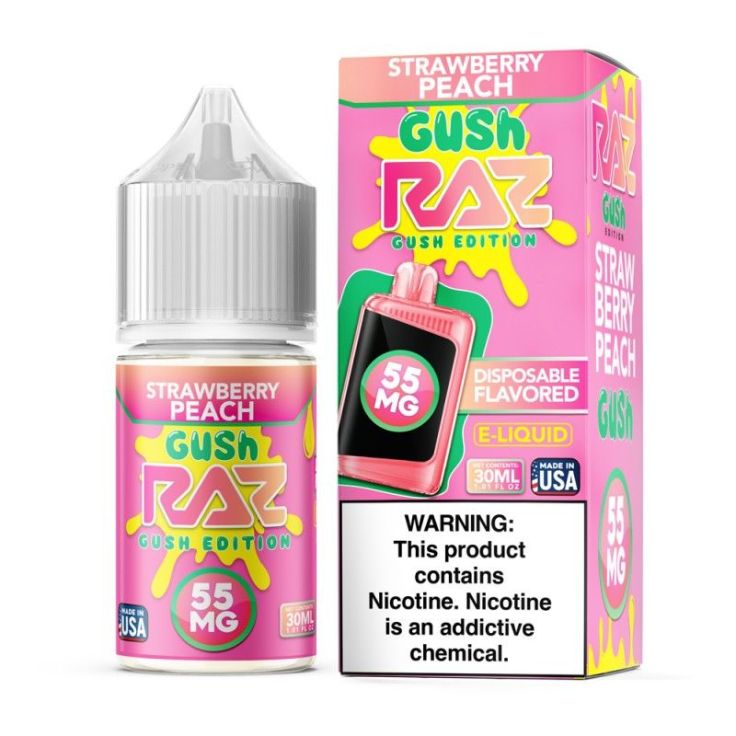 Strawberry Peach Gush - POD Juice x RAZ Salt 30mL
