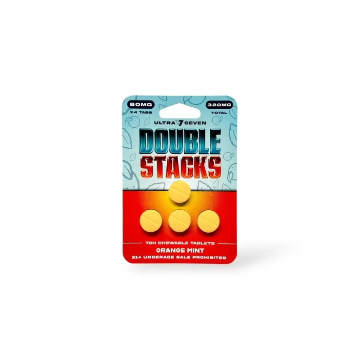Ultra Seven Double Stacks 7-OH Tablets-4ct x 80mg - Orange Mint