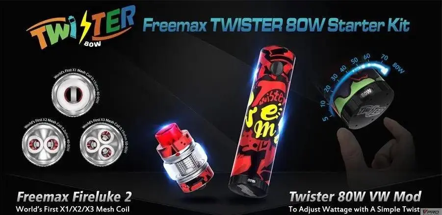 Chance To Win a Freemax Twister 80w Kit!
