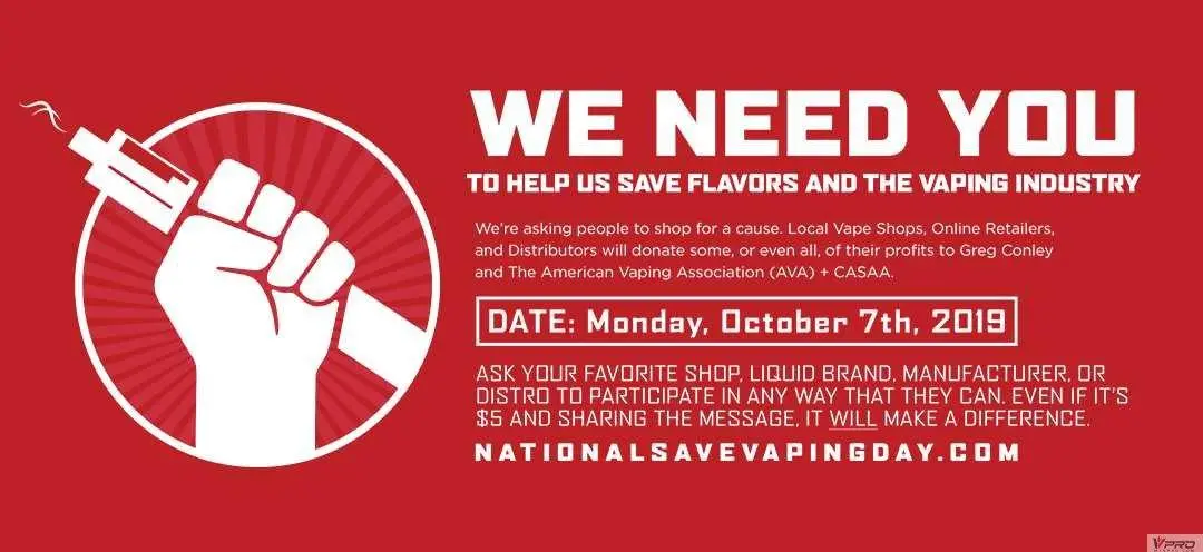 National Save Vaping Day is October 7th!
