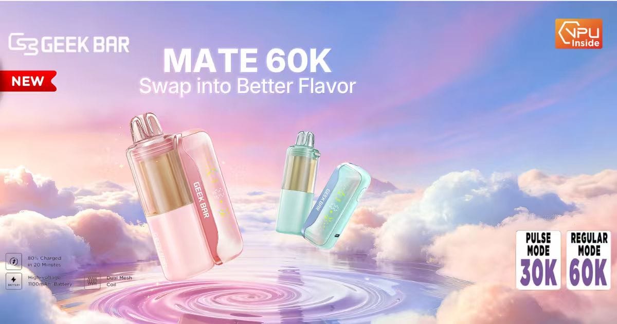 Geek Bar MATE 60K Disposable Vape 5%